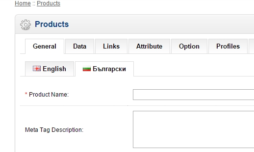 Съвети за правилното попълване на информация в OpenCart
